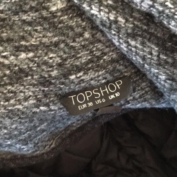 Topshop tweed/boucle winter coat - Picture 3 of 5